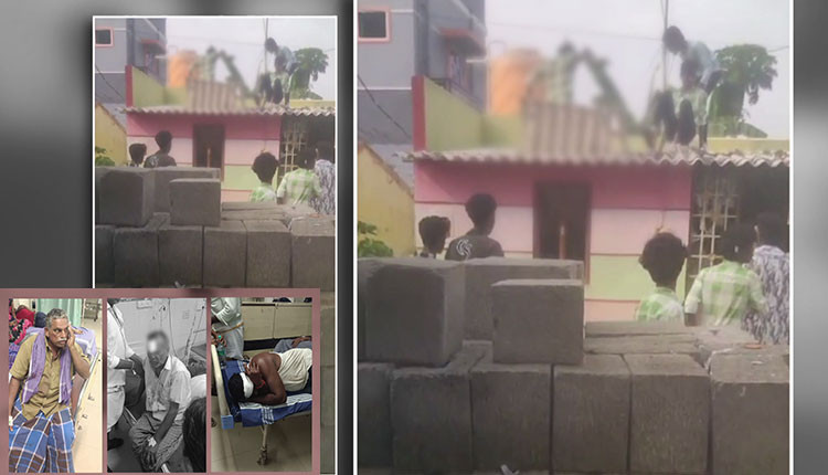 சேலத்தில் கண்டித்த முதியவரின் வீட்டை உடைத்து தாக்குதல் நடத்திய கும்பல்