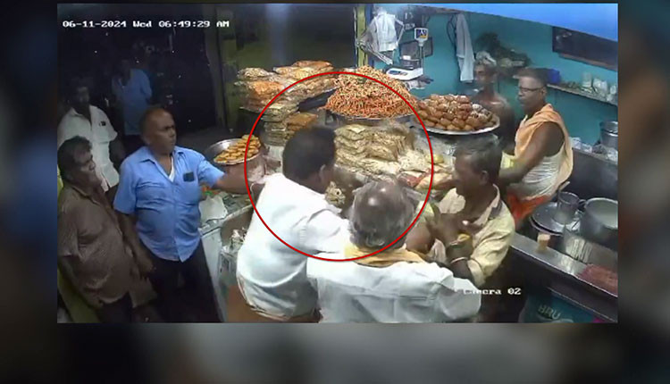 திருமங்கலம் பேருந்து நிலையத்தில் பலகாரக் கடையில் தி.மு.க. கவுன்சிலர் தாக்குதல் .!